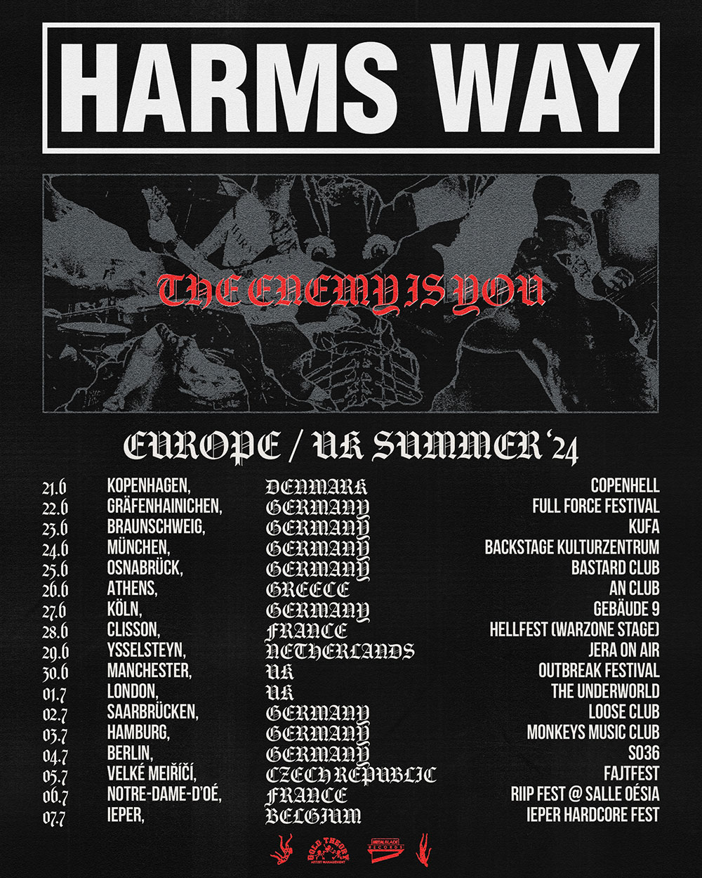 HARM`s WAY kündigen Sommer Tour an